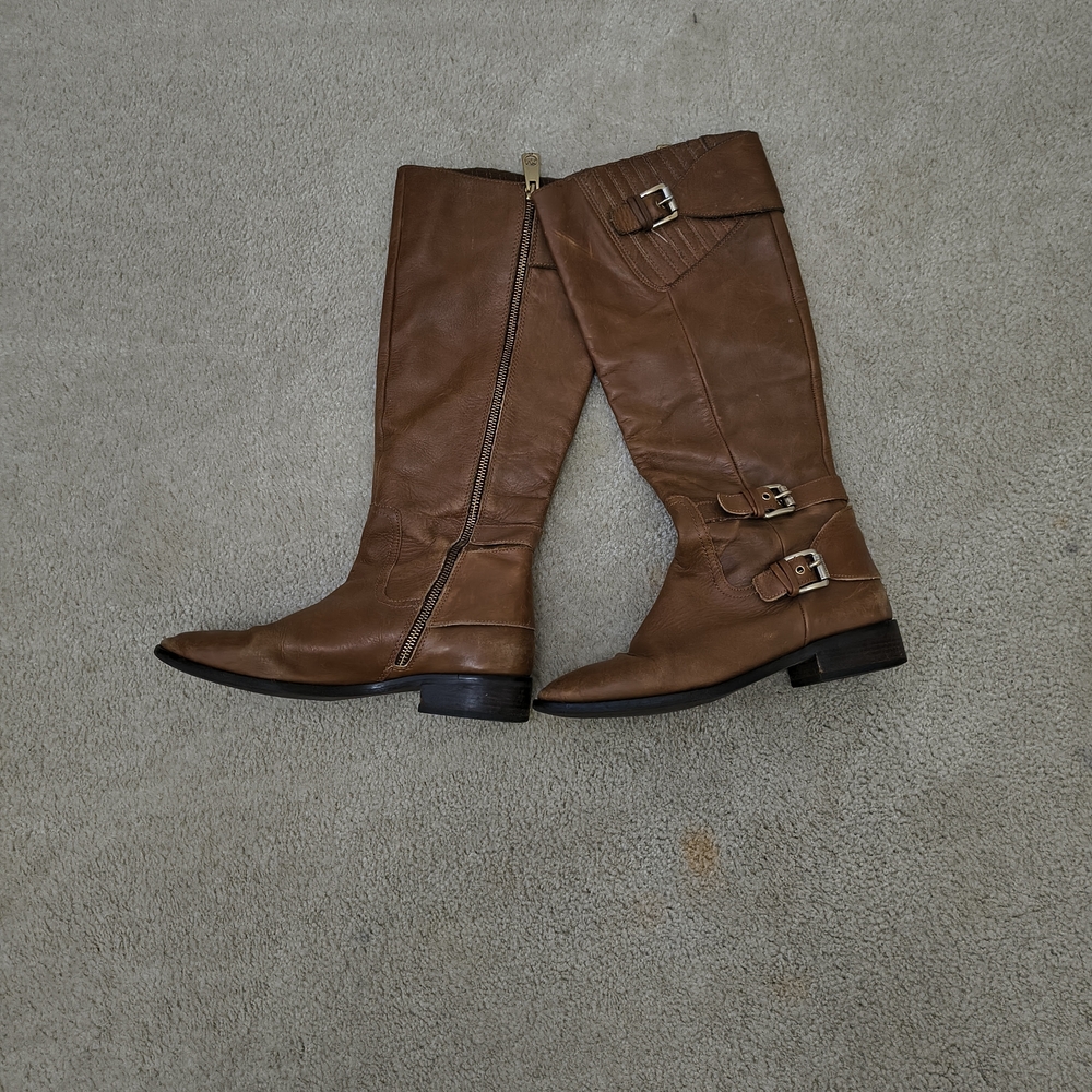MICHAEL Michael Kors Tan Leather Heeled Boots